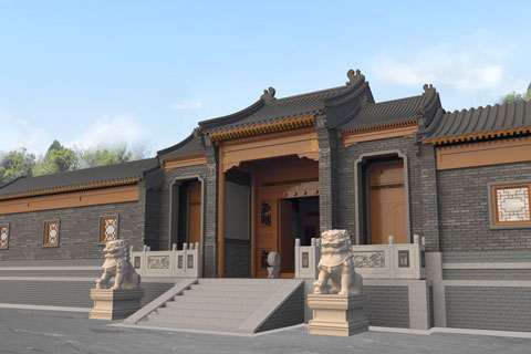 内蒙古窑洞改造为四合院，四合院建筑设计案例